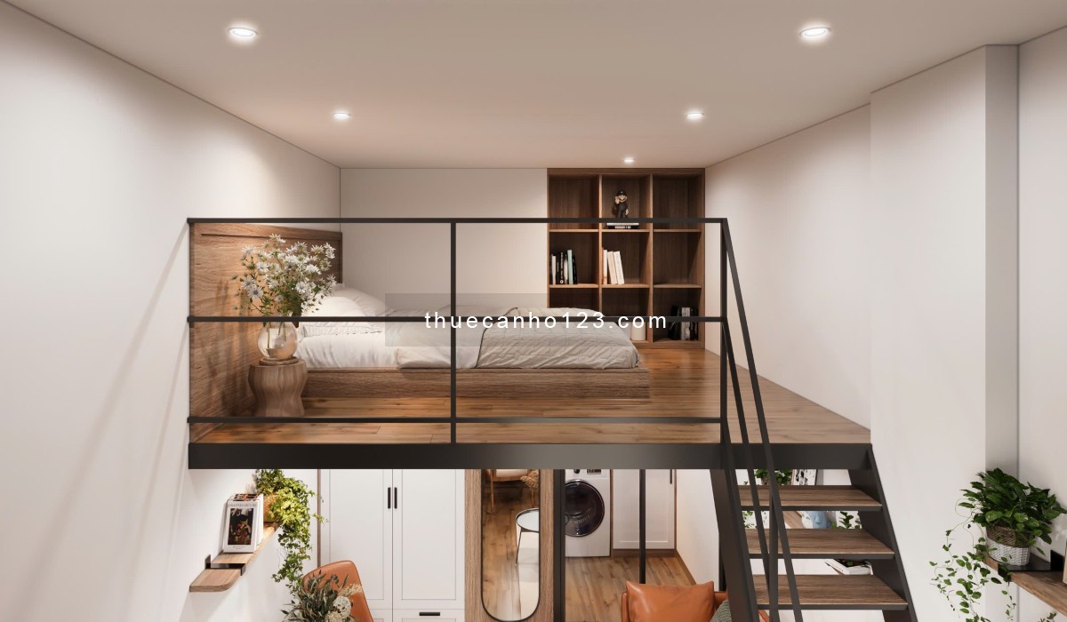 Cho thuê căn hộ duplex gần Văn Lang, Emart, IUH – Ở 4 người, 4 xe