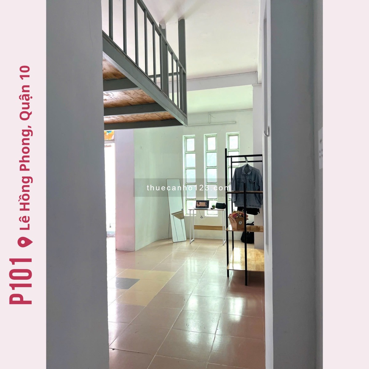 Cho thuê căn duplex (có gác) – Ban công siêu thoáng, gần Đại học Kinh tế, Bách Khoa, KHTN, SG