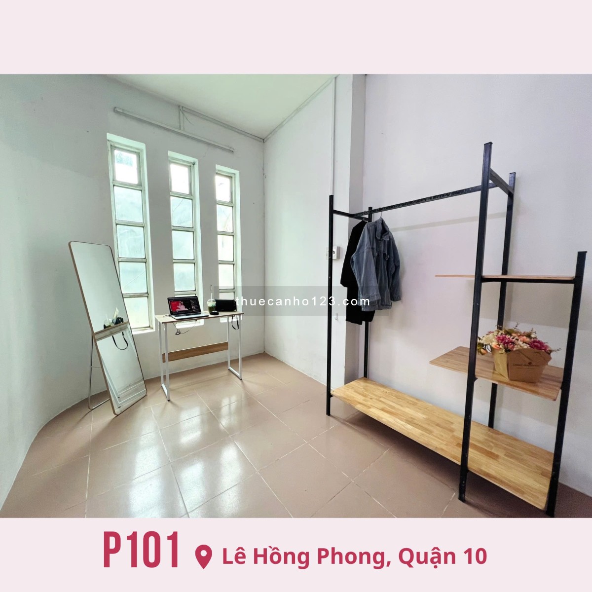 Cho thuê căn duplex (có gác) – Ban công siêu thoáng, gần Đại học Kinh tế, Bách Khoa, KHTN, SG