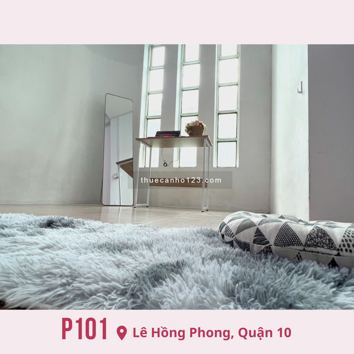 Cho thuê căn duplex (có gác) – Ban công siêu thoáng, gần Đại học Kinh tế, Bách Khoa, KHTN, SG