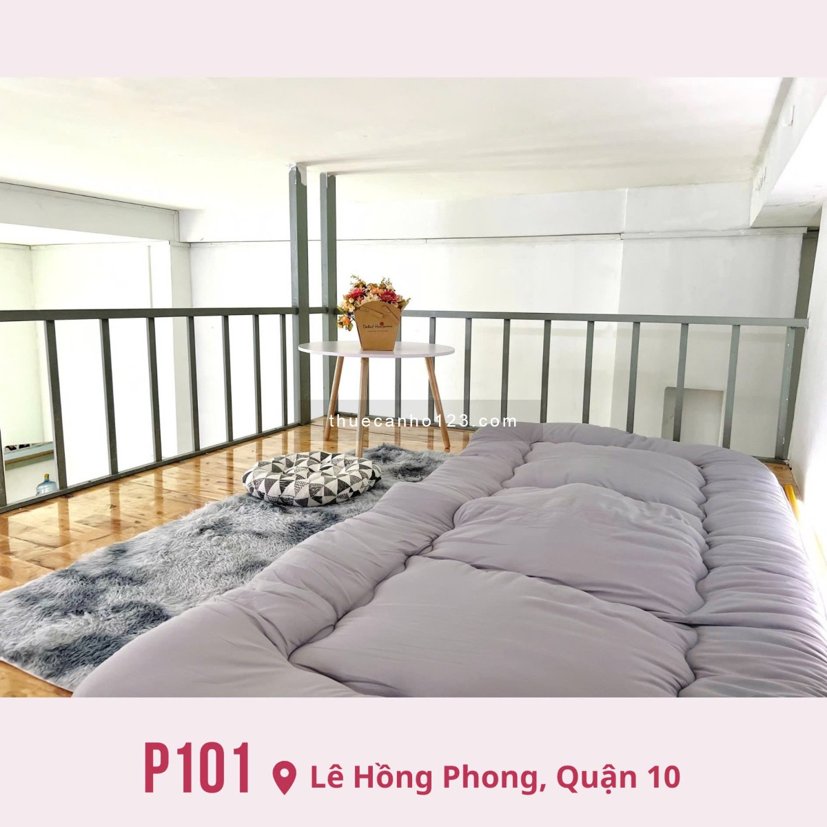 Cho thuê căn duplex (có gác) – Ban công siêu thoáng, gần Đại học Kinh tế, Bách Khoa, KHTN, SG