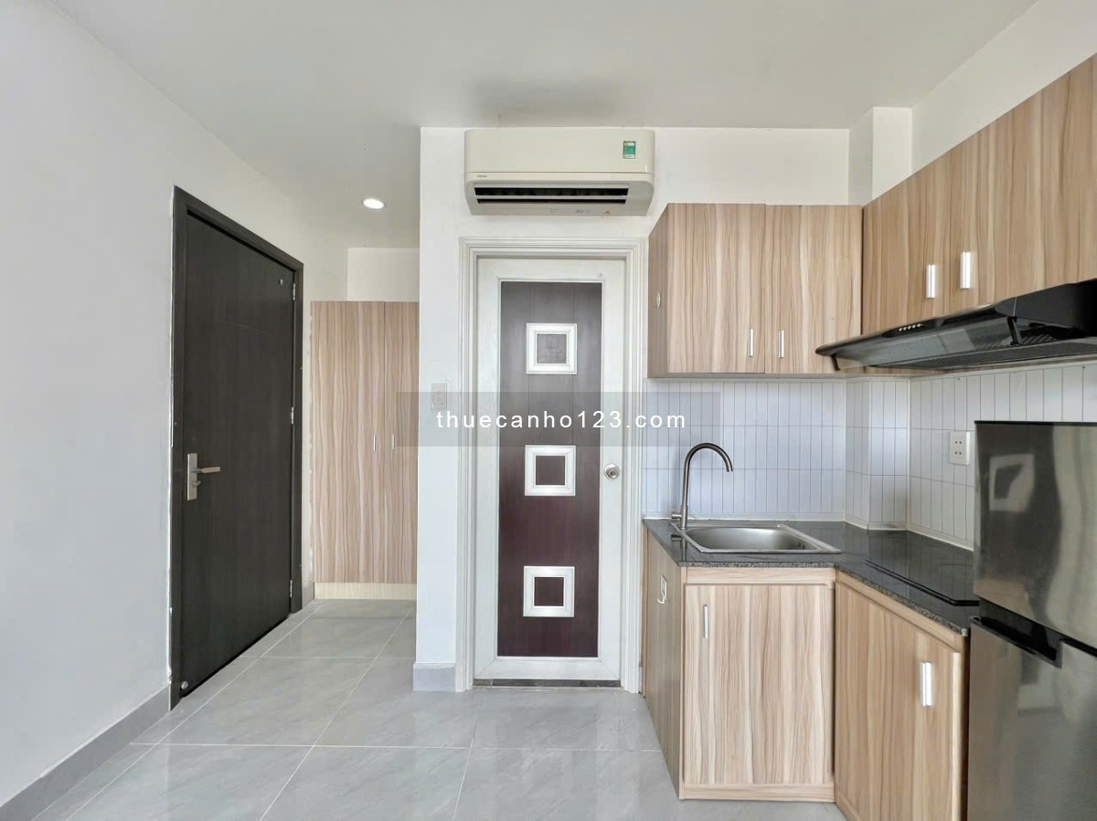 Cho thuê căn hộ studio bancol 35m2 - Nội thất hiện đại, thang máy - Gần ĐH Văn Lang, chợ Bà Chiểu
