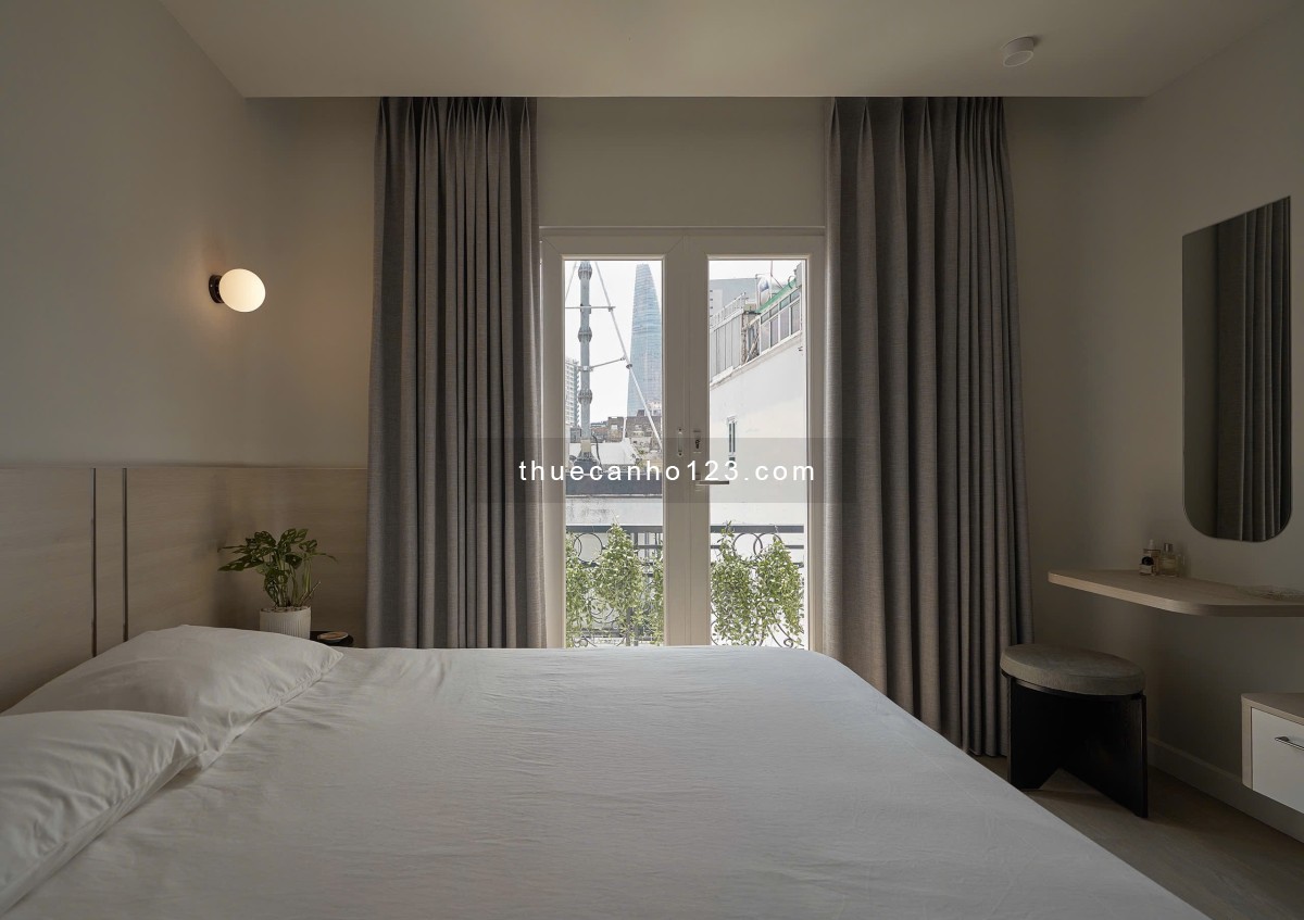 Cho thuê căn hộ 1PN full nội thất cao cấp, ban công thoáng mát Nguyễn Thái Bình quận 1 gần Bùi Viện