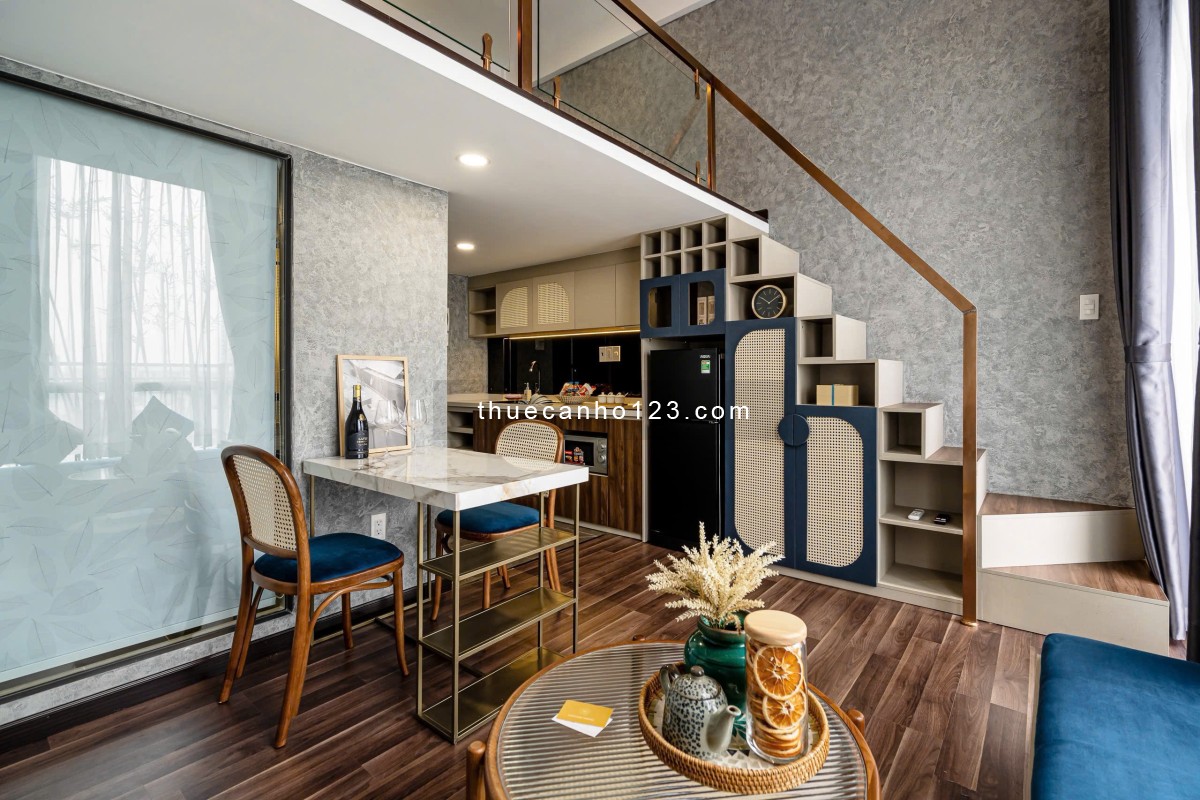 Căn hộ cao cấp duplex 30m² - Gần Landmark 81 - Hồ bơi, gym, rooftop, ban công, cửa sổ lớn.