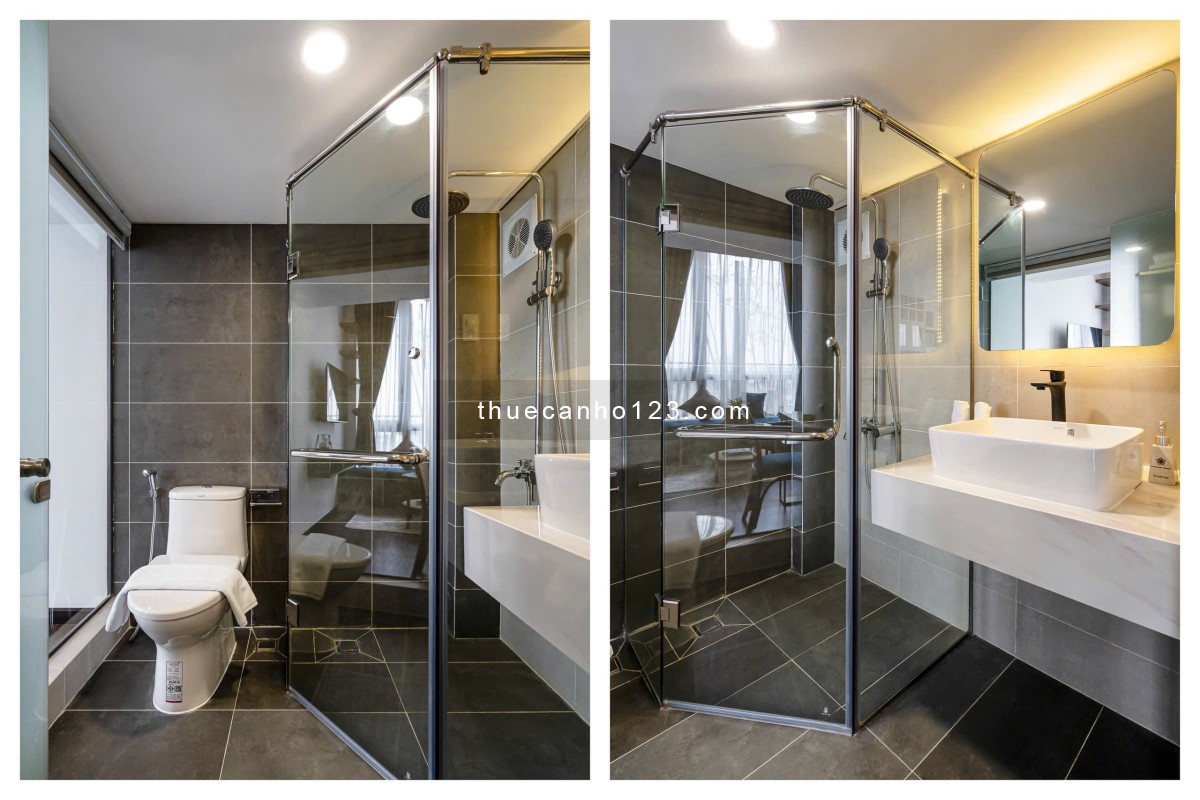 Căn hộ cao cấp duplex 30m² - Gần Landmark 81 - Hồ bơi, gym, rooftop, ban công, cửa sổ lớn.