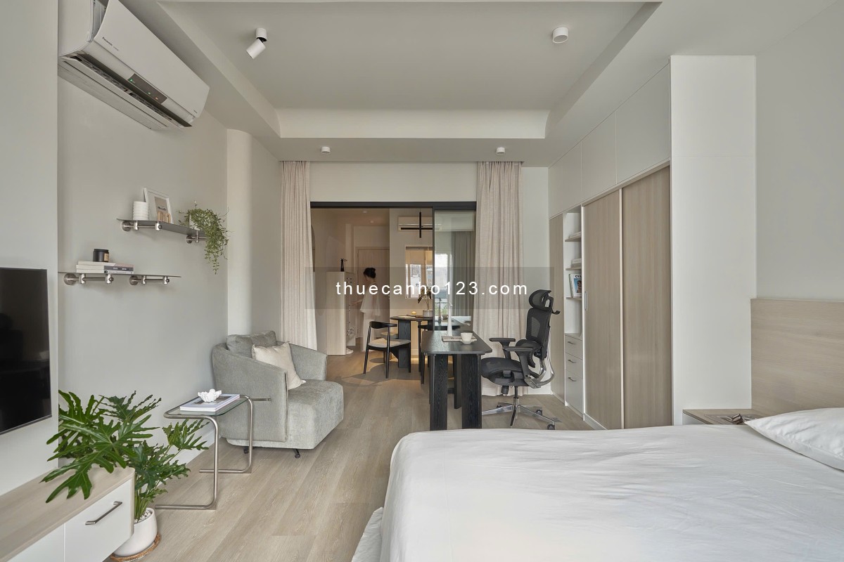 Cho thuê căn hộ 1PN full nội thất cao cấp, ban công thoáng mát Nguyễn Thái Bình quận 1 gần Bùi Viện
