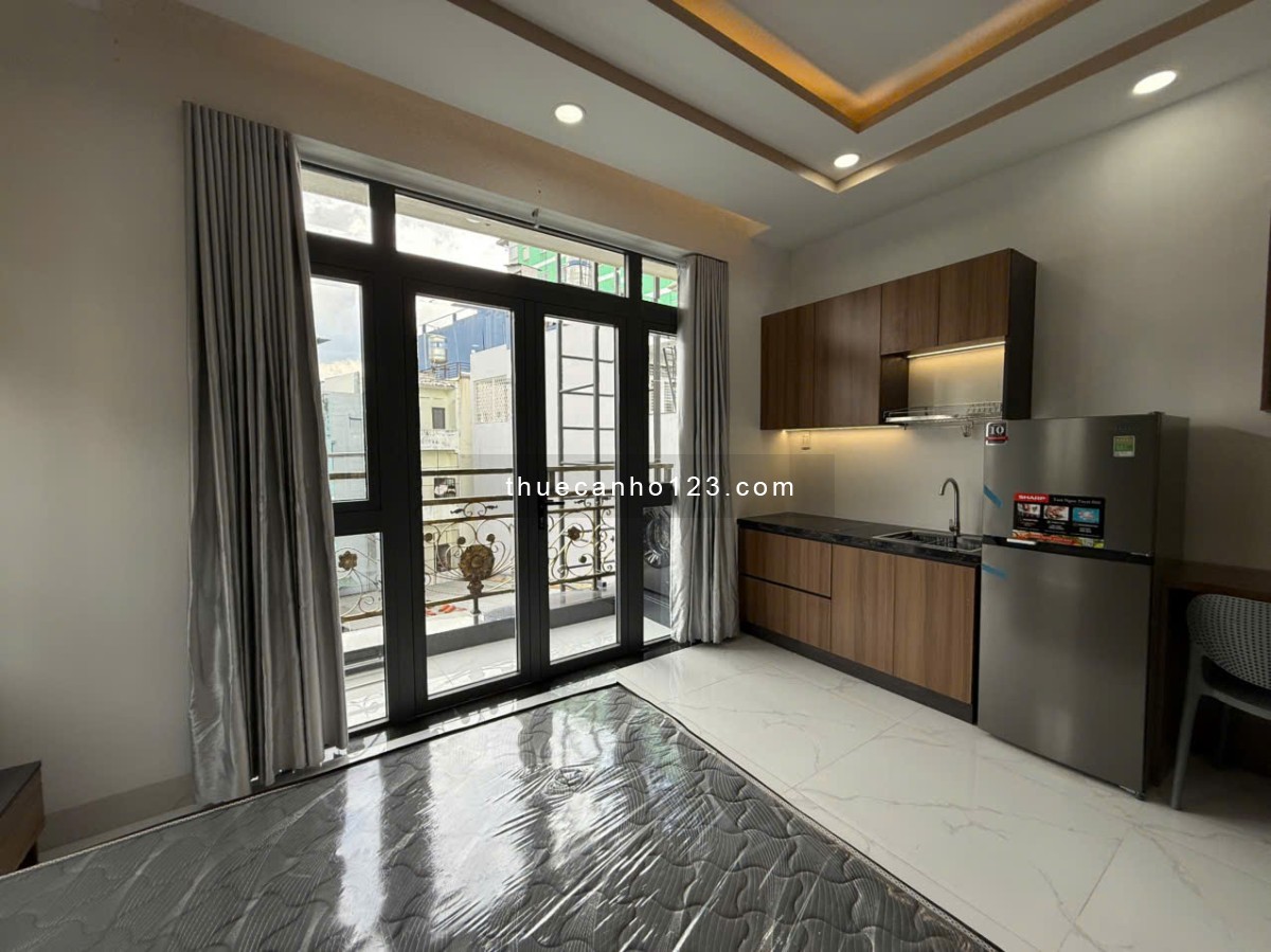 Căn hộ dịch vụ full nội thất, ngay Bình Thạnh, gần chợ Bà Chiểu và Đại học Văn Lang- LH:0932985900