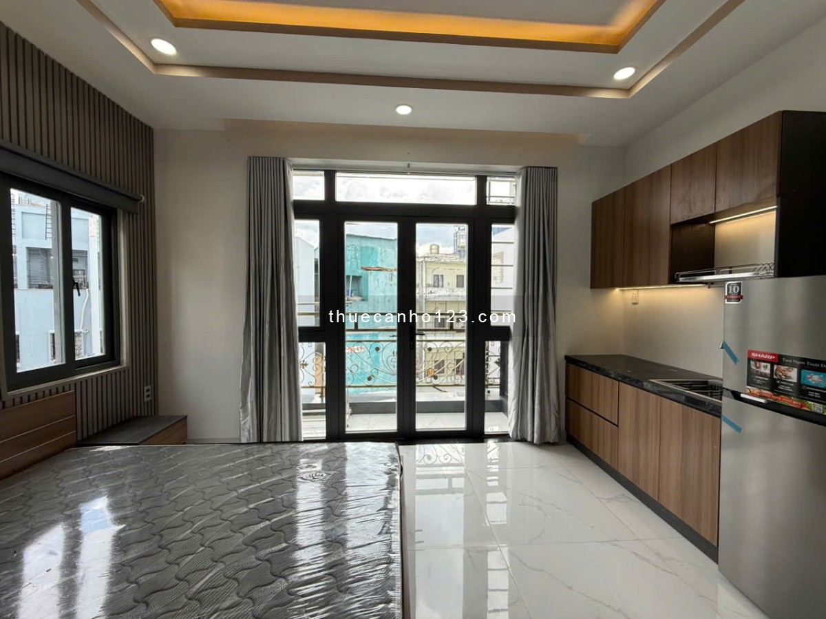 Căn hộ dịch vụ full nội thất, ngay Bình Thạnh, gần chợ Bà Chiểu và Đại học Văn Lang- LH:0932985900