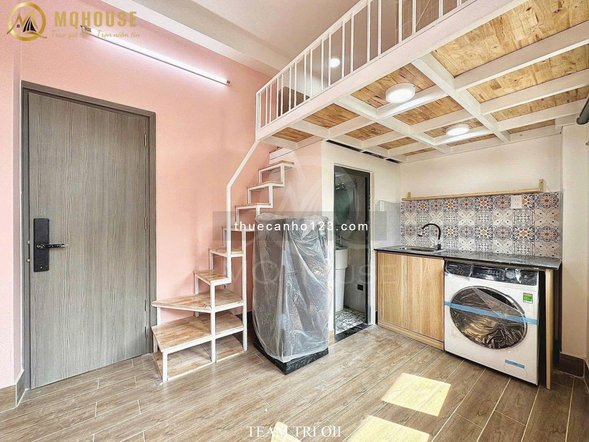 Cho Thuê Căn Hộ Duplex Cao Cấp gần ĐH Văn Lang CS3_Full Nội Thất Máy Giặt Riêng ngay Bình Lợi