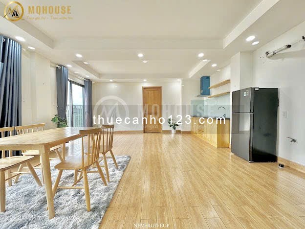 Chung Cư 2 Phòng Ngủ, 2 WC, Balcony Rộng 76m2. Full Nội Thất, Bảo Vệ. Ngay Đại Học Văn Lang