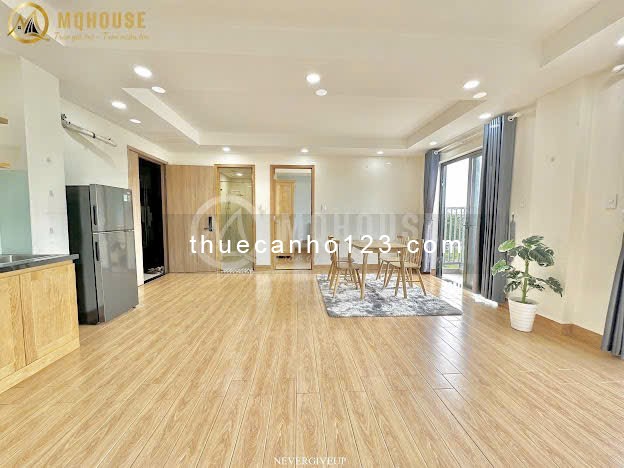 Chung Cư 2 Phòng Ngủ, 2 WC, Balcony Rộng 76m2. Full Nội Thất, Bảo Vệ. Ngay Đại Học Văn Lang