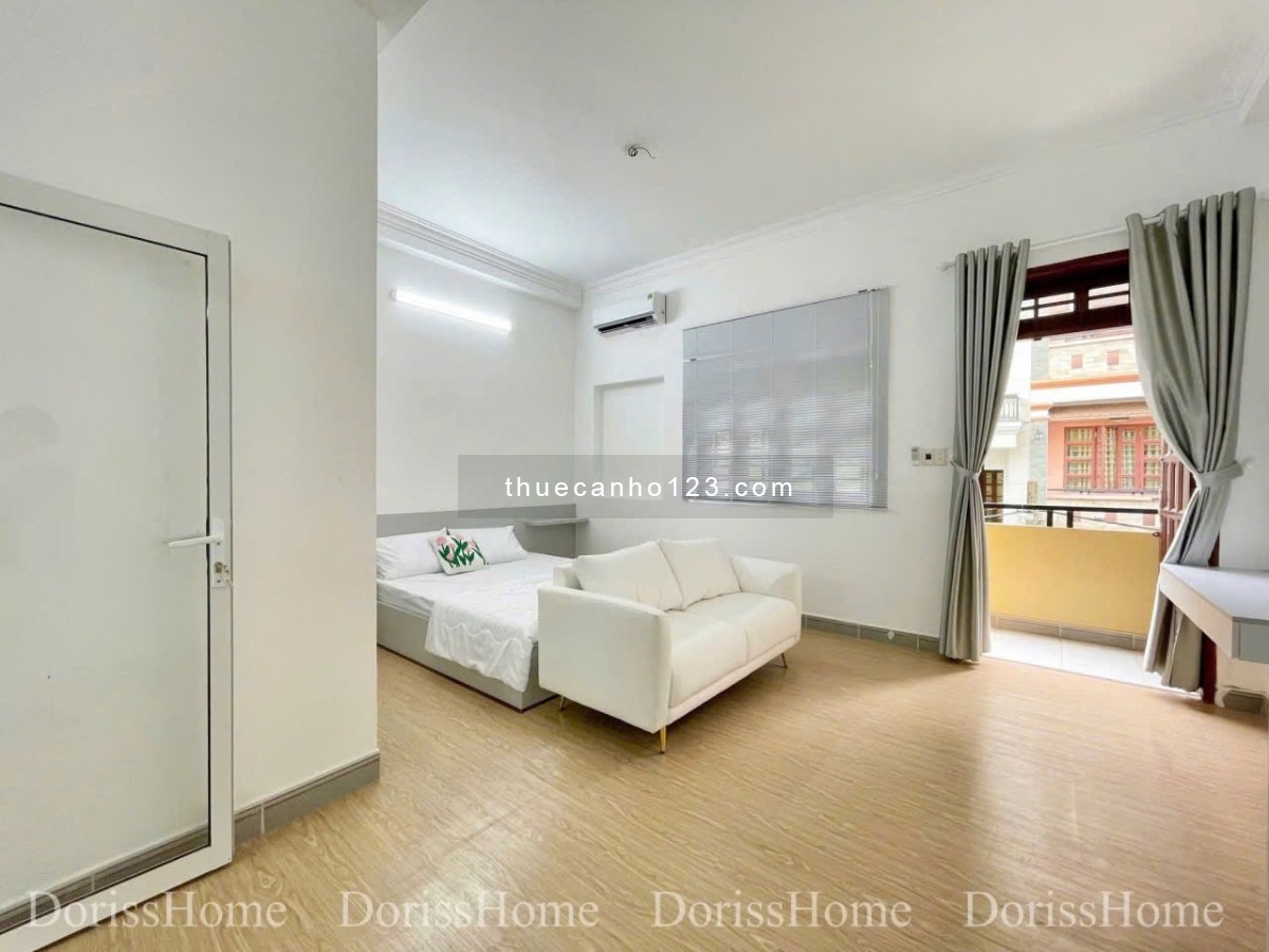 Căn hộ 1 phòng ngủ có ban công full nội thất Tân Định gần ĐH Tài chính marketing và sân bay TSN