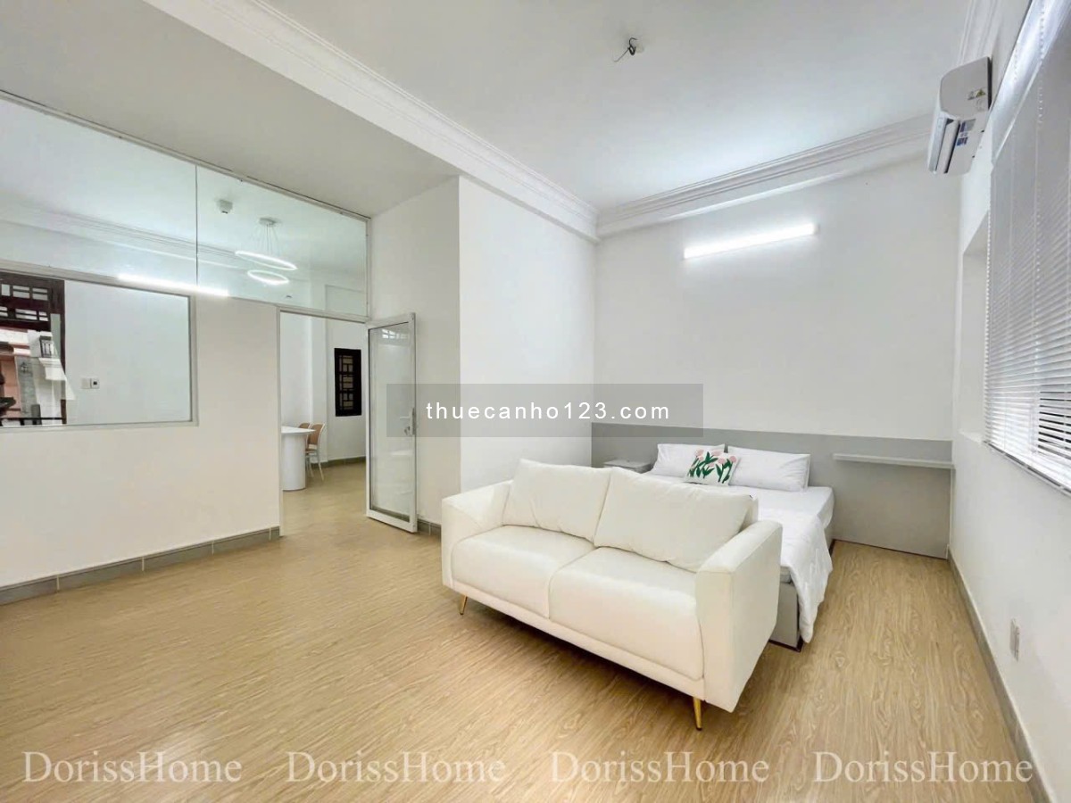 Căn hộ 1 phòng ngủ có ban công full nội thất Tân Định gần ĐH Tài chính marketing và sân bay TSN