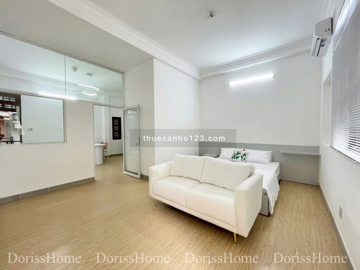 Căn hộ 1 phòng ngủ có ban công full nội thất Tân Định gần ĐH Tài chính marketing và sân bay TSN