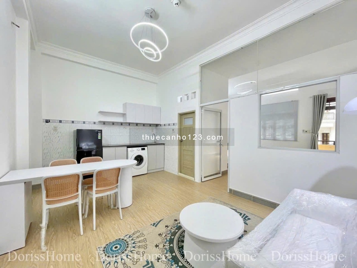 Căn hộ 1 phòng ngủ có ban công full nội thất Tân Định gần ĐH Tài chính marketing và sân bay TSN