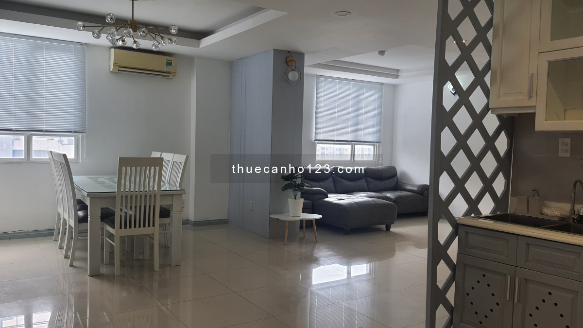 Chính chủ cho thuê căn hộ cao cấp BMC Quận 1, 134m2,căn góc 3PN 3WC, full nội thất, Giá thuê 22tr/th