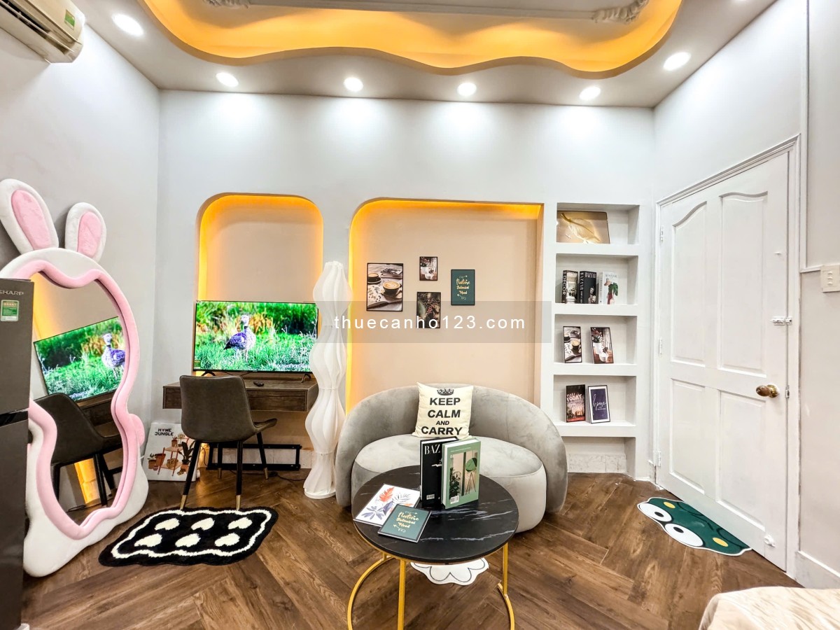 Căn hộ studio tách bếp có gu full nội thất Tân Bình ngay Etown Cộng Hoà