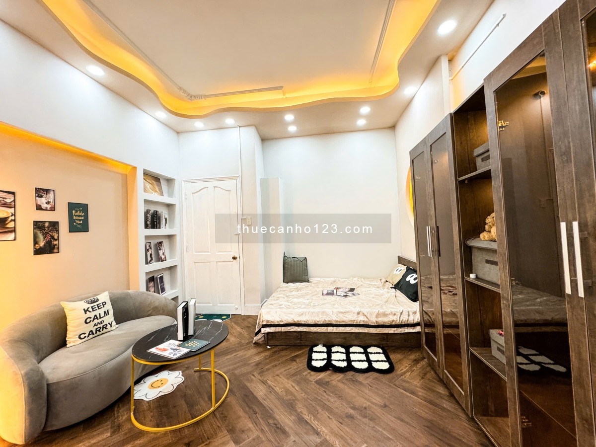 Căn hộ studio tách bếp có gu full nội thất Tân Bình ngay Etown Cộng Hoà