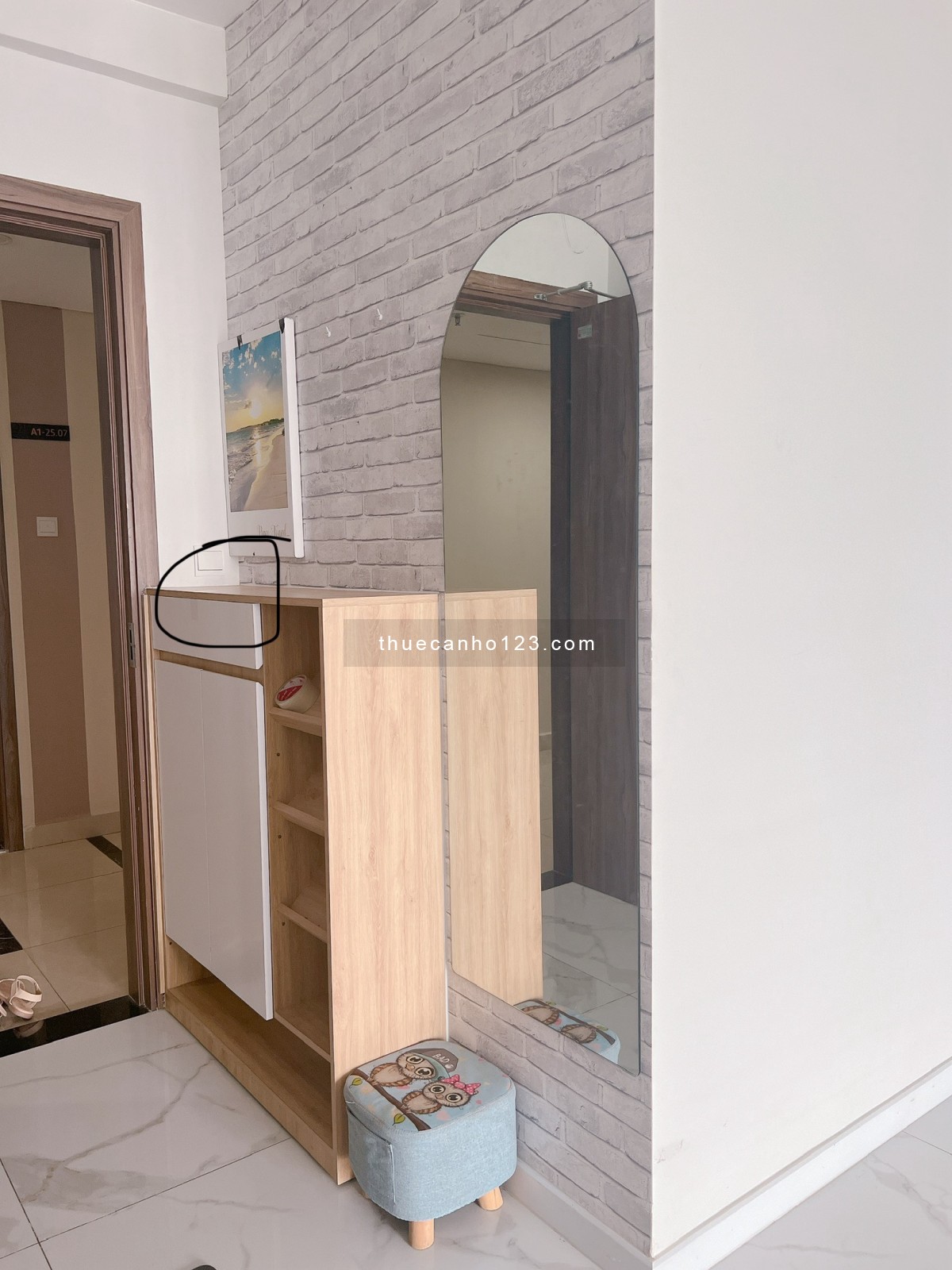 Cho thuê căn hộ mặt tiền Phạm Văn Đồng 3Pn 2wc Full nội thất 12 tr th