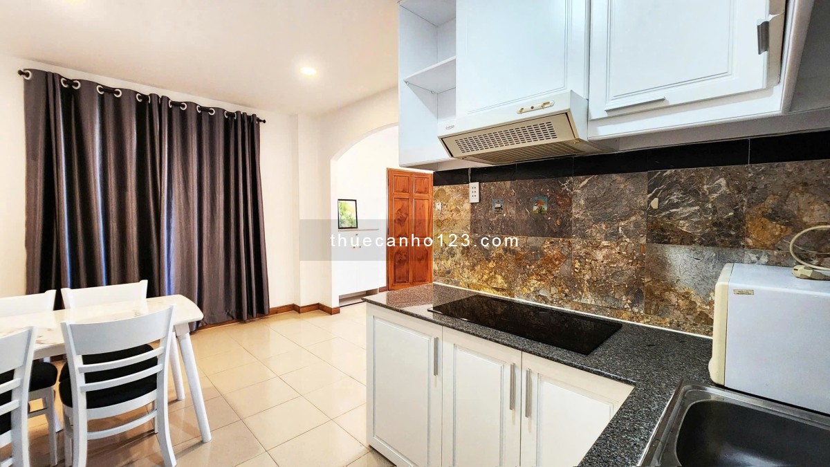 Cho thuê căn hộ 2 phòng ngủ gần Q1, gần các trường đại học