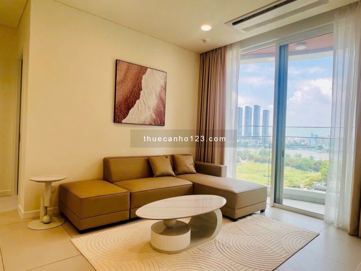 Chuyên cho thuê căn hộ cao cấp Zeit River Thủ Thiêm, 2 phòng ngủ, nội thất cao cấp giá 37 triệutháng