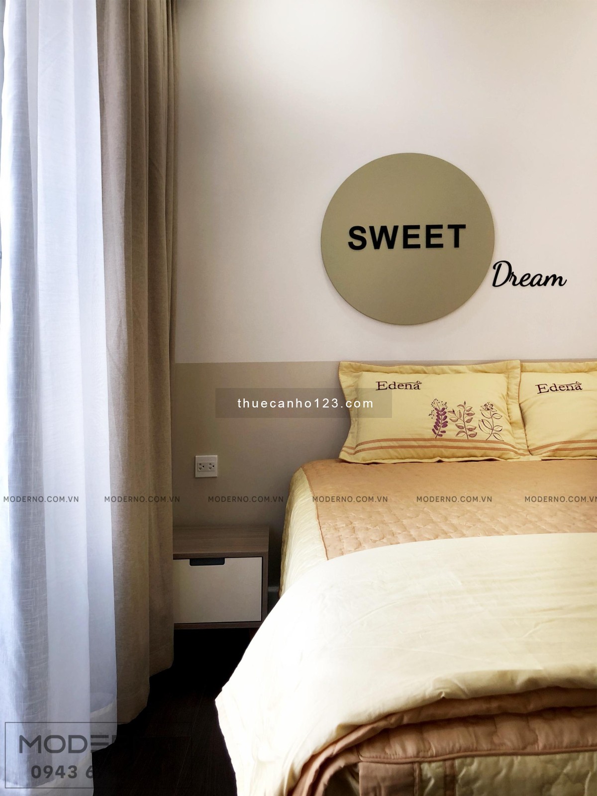 Cho thuê 3PN nhà đẹp The Sun Avenue chỉ 21tr/tháng