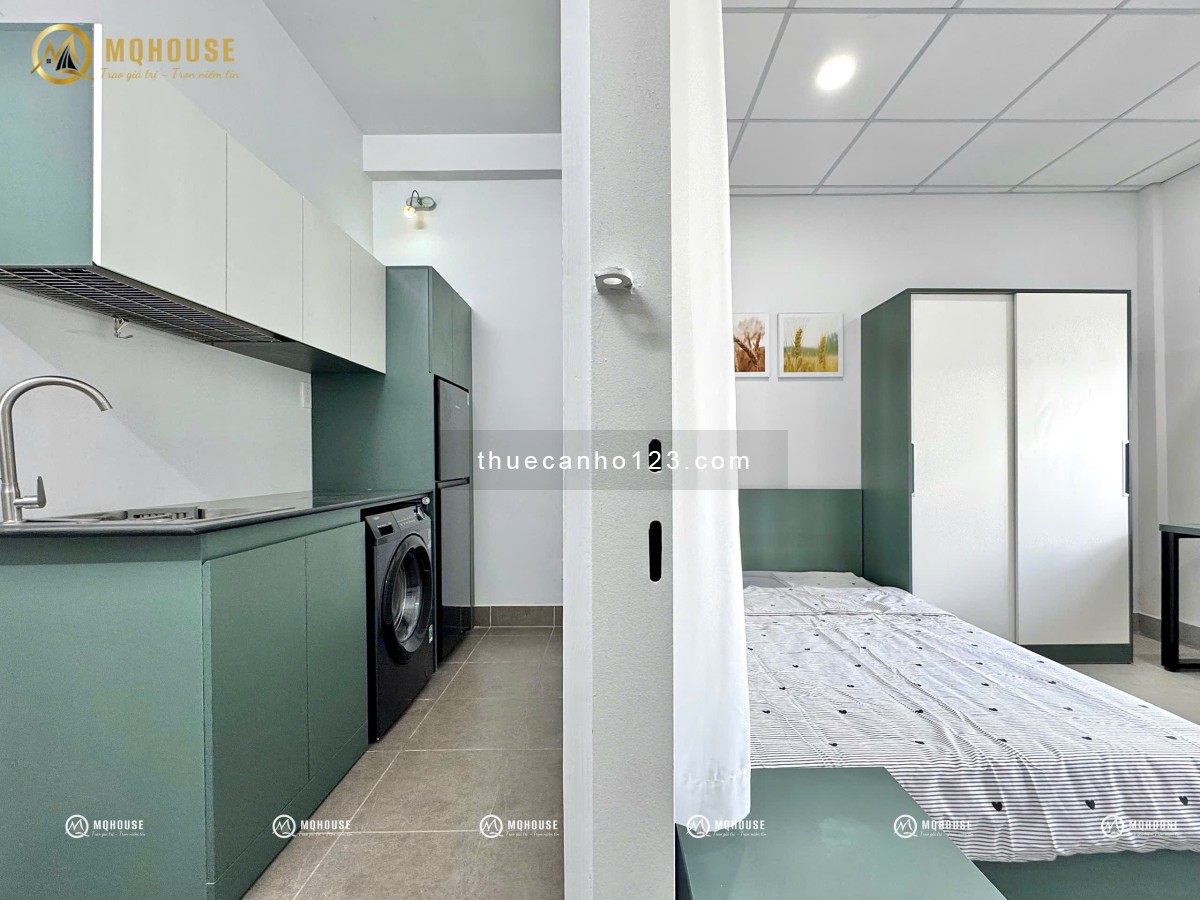Khai trương căn hộ 1PN ban công – Siêu đẹp – Full nội thất – Có máy giặt riêng – Khu Bàu Cát, TB