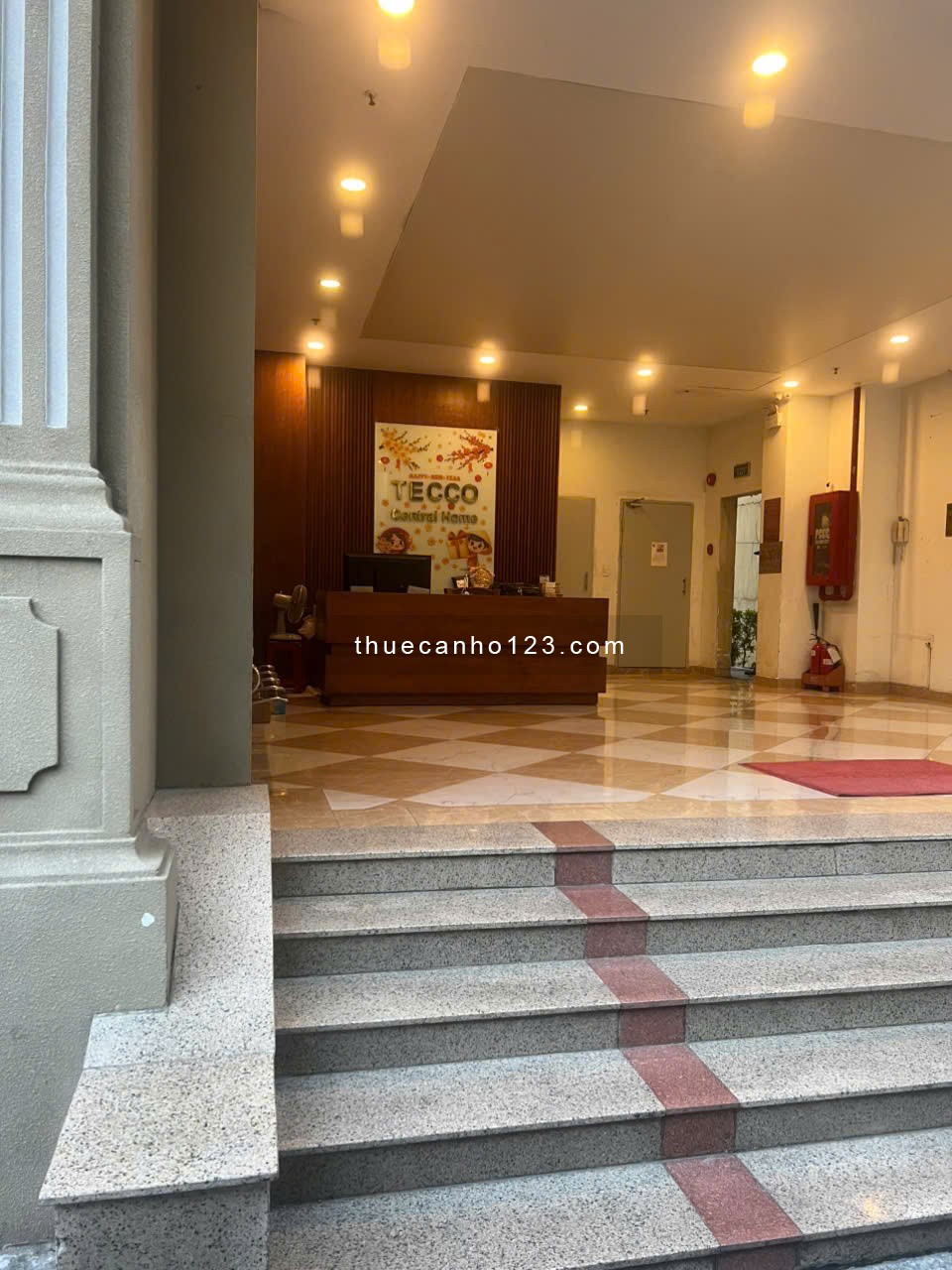Cho thuê căn hộ Tecco Central Home Nguyễn Thiện Thuật 2Pn2Wc Nội Thất Cơ Bản 11.5Tr Tel 0942811343