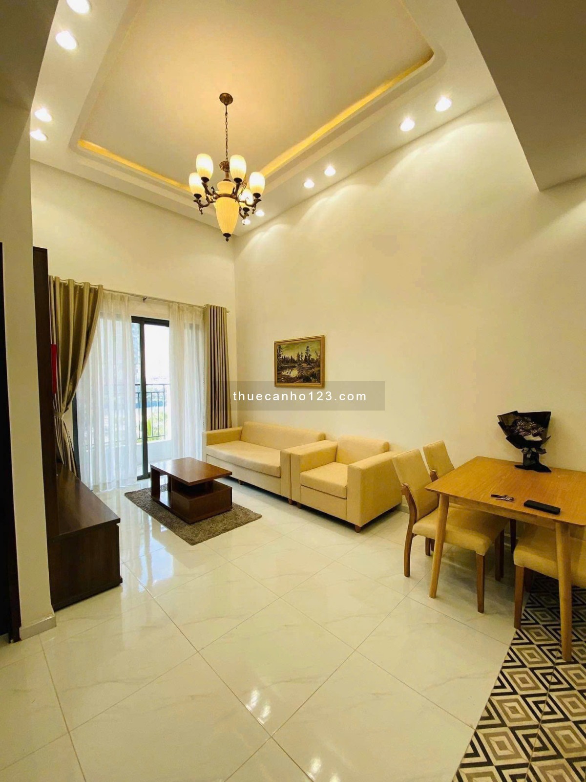 Căn hộ cao cấp Phúc Yên, P15, Tân Bình: 74m2, 2 p ngủ, NT, 9tr/th