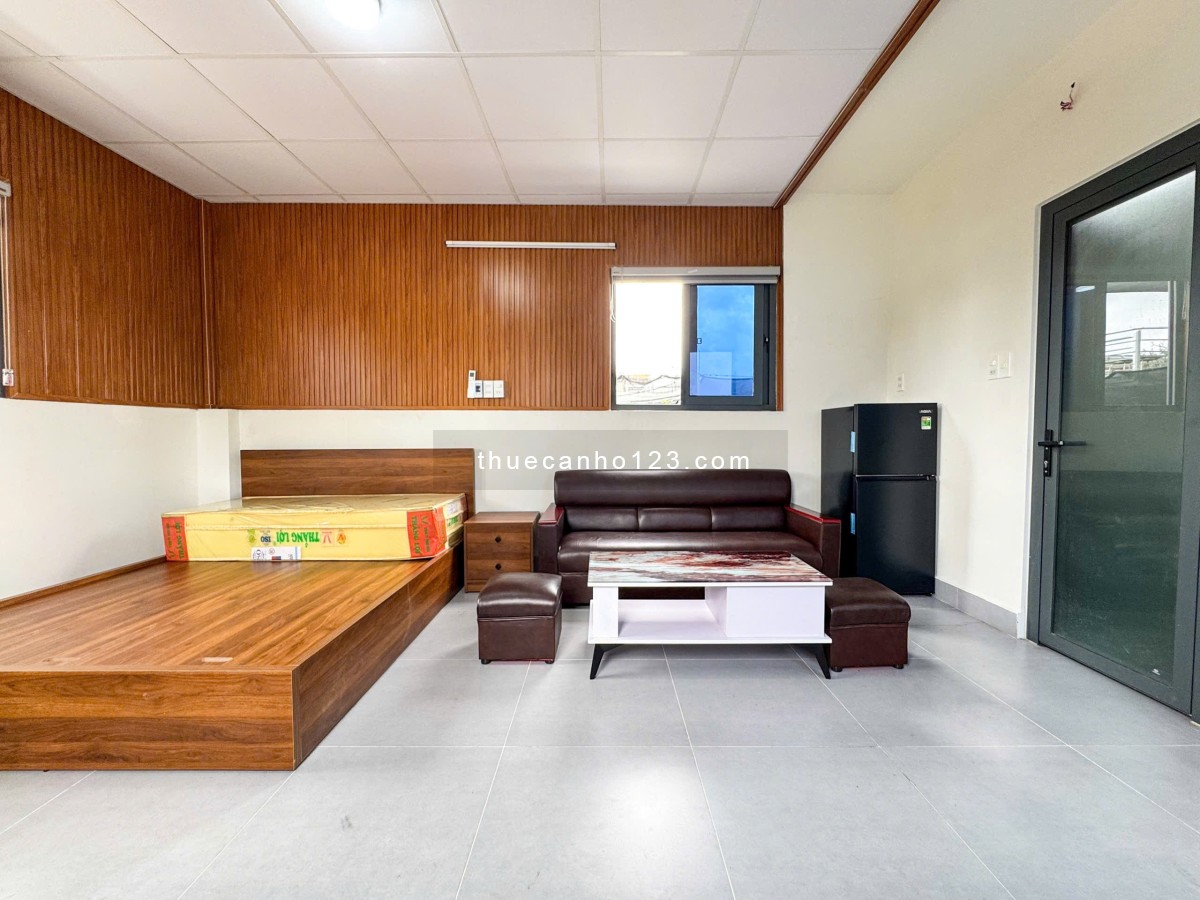 Studio đẹp gần sân bay Tân Sơn Nhất – Full nội thất gỗ sang trọng