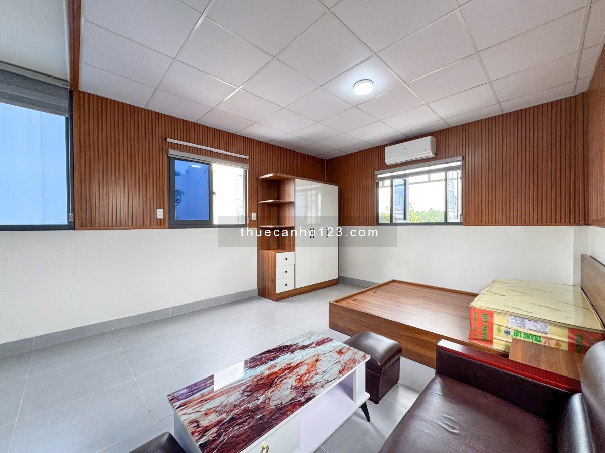 Studio đẹp gần sân bay Tân Sơn Nhất – Full nội thất gỗ sang trọng