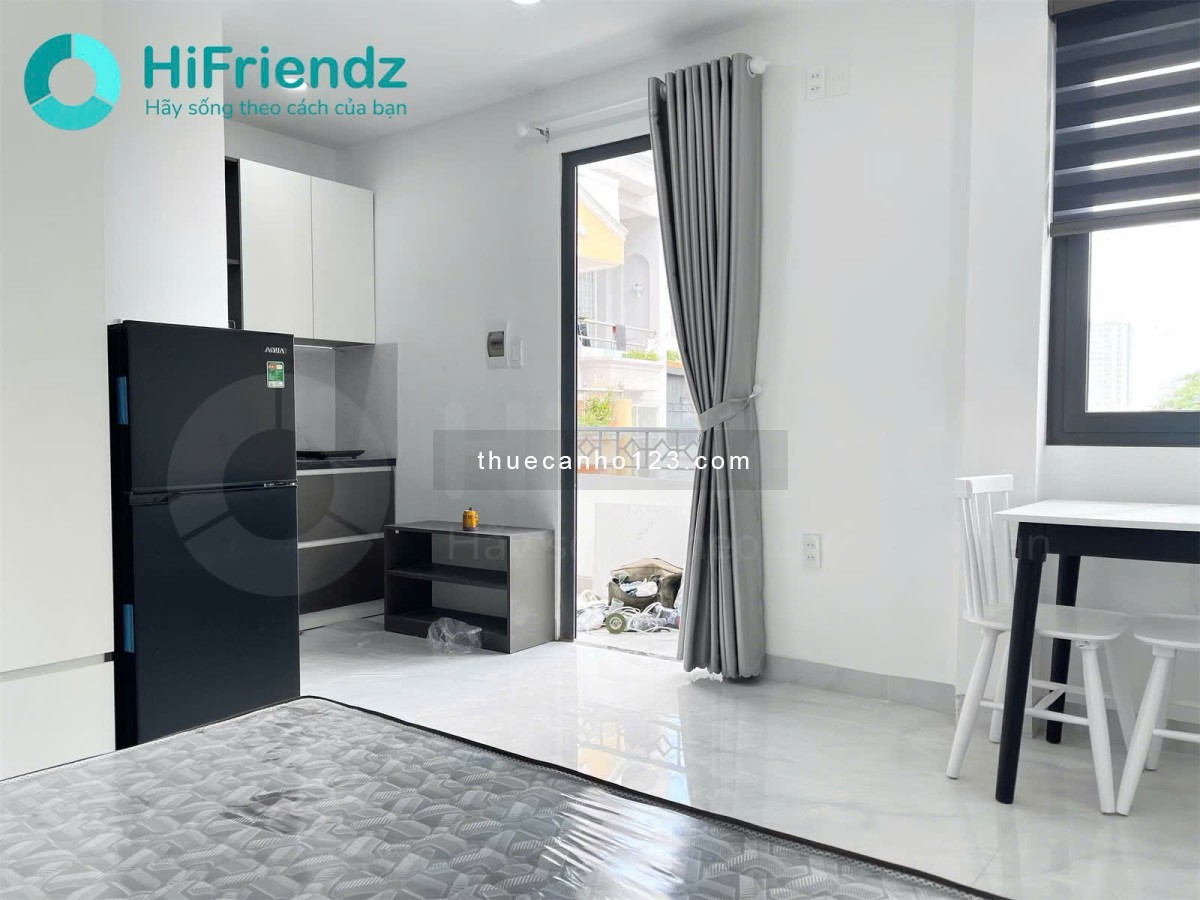 Studio bancol - Nhà mới, full tiện nghi - Khu Nguyễn Gia Trí, gần ĐH Hutech, Ngoại Thương, UEF