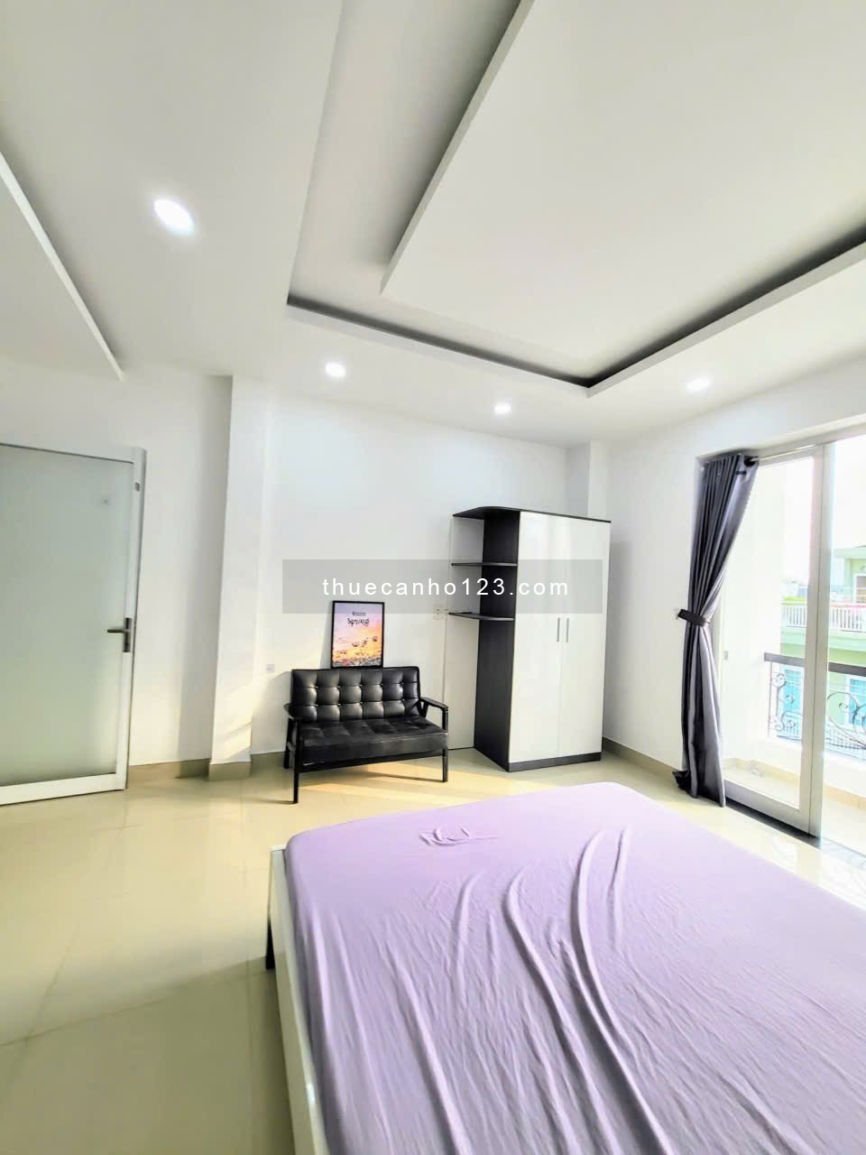 Cực shock cho thuê căn hộ studio Lê Hữu Kiều, Quận 2 – Ban công thoáng – Máy giặt riêng
