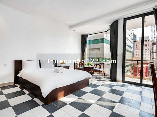 Hình thật giá thật vị trí thật cho thuê căn hộ Ban công siêu tháng ngay cầu Ba son,Nguyễn Huệ Quận 1