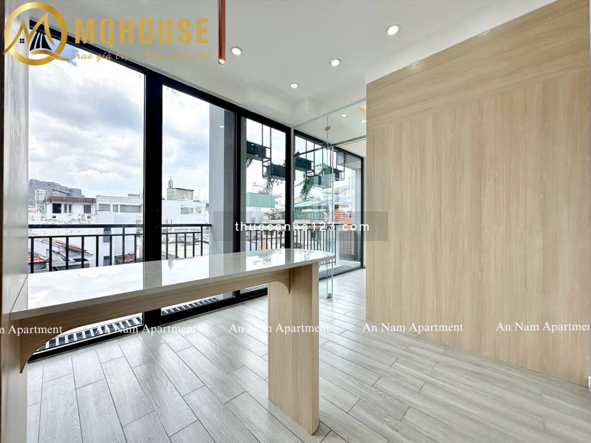 Cho thuê CHDV cao cấp dạng 1 phòng ngủ – Ban công – Full nội thất – Gần chợ Bà Chiểu