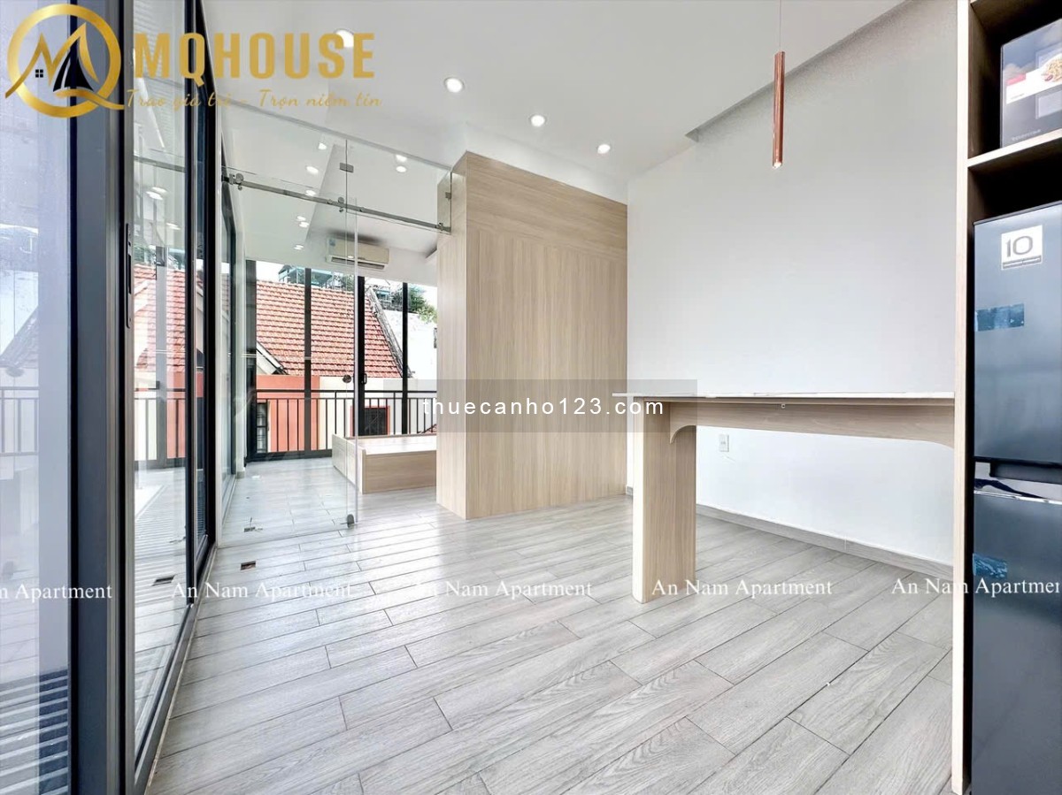 Cho thuê CHDV cao cấp dạng 1 phòng ngủ – Ban công – Full nội thất – Gần chợ Bà Chiểu