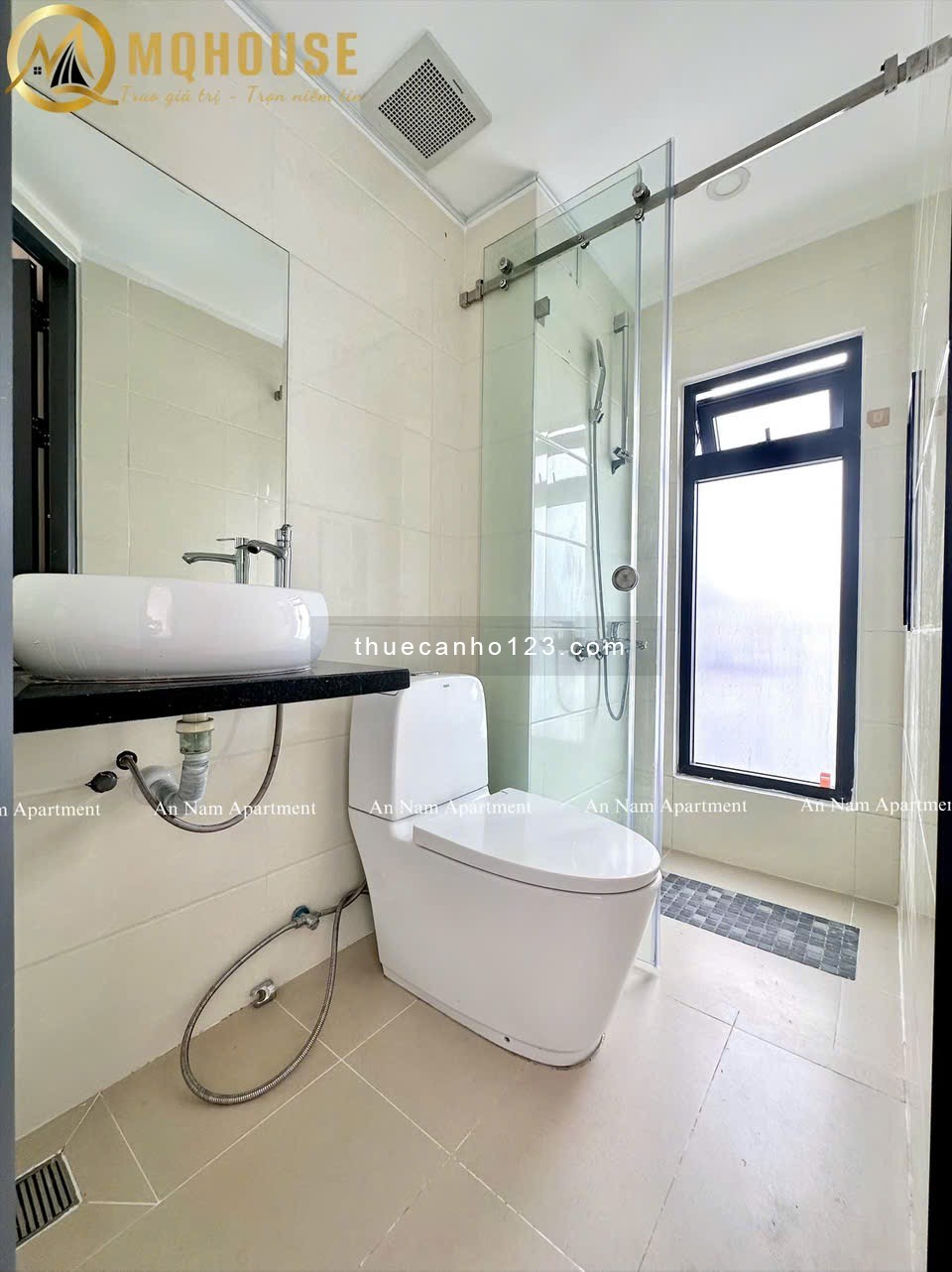 Cho thuê CHDV cao cấp dạng 1 phòng ngủ – Ban công – Full nội thất – Gần chợ Bà Chiểu