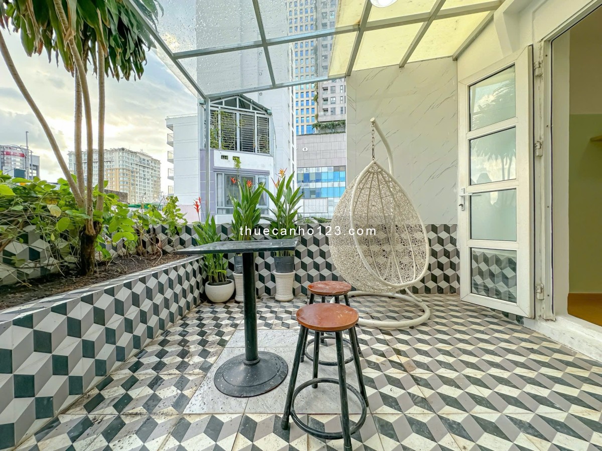 Cho thuê căn hộ 1 phòng ngủ – Có ban công – Full nội thất – Gần ngã tư Hàng Xanh