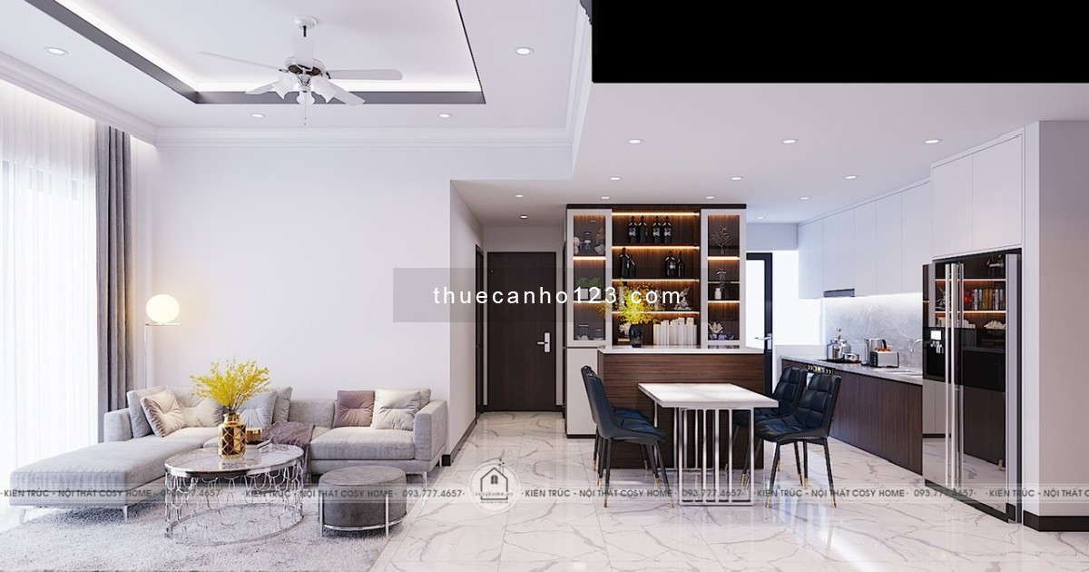 Cho thuê căn hộ 2 phòng ngủ | 93m² | Full nội thất cao cấp
