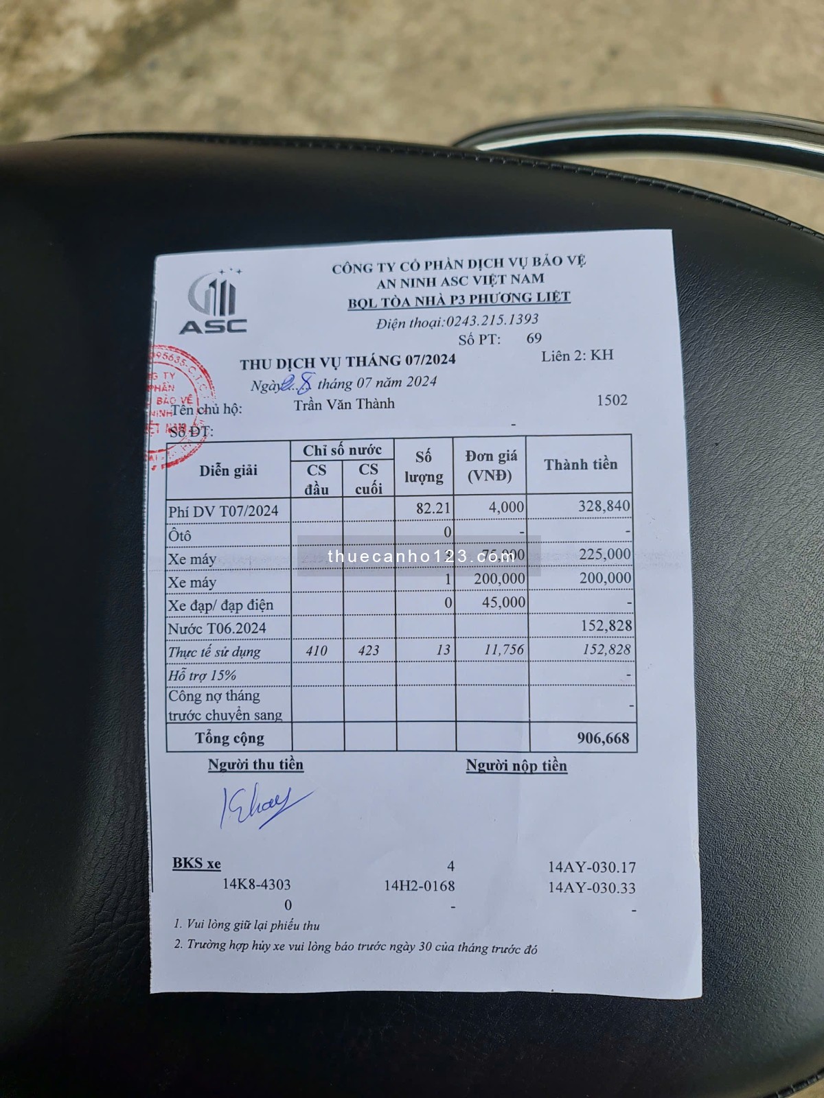 Cho thuê căn hộ chung cư B3 Phương Liệt - 90m2 - Giá 12 triệu/ 1 tháng