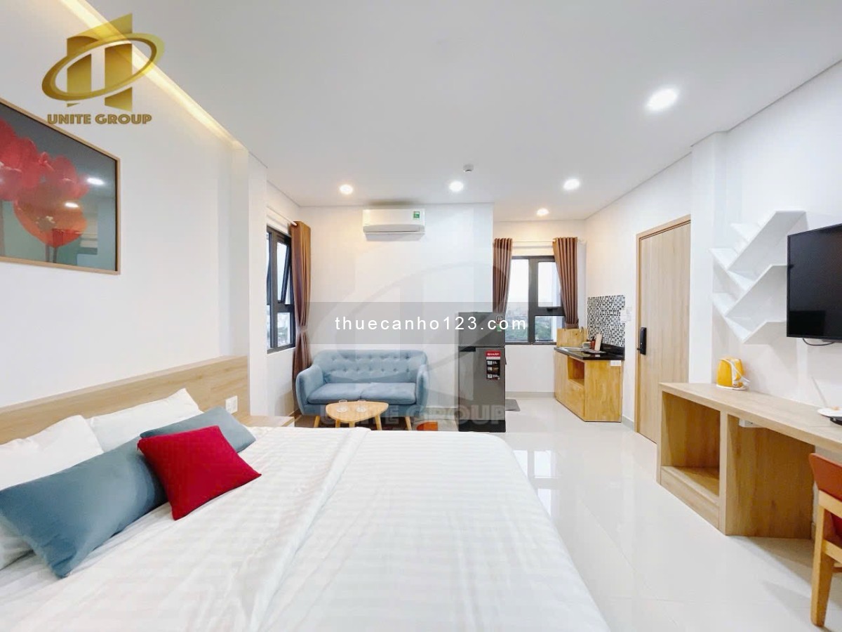 Cho thuê căn hộ Cửa sổ, full nội thất Q4 gần cầu Kênh Tẻ, chợ 200, ĐH Luật, ĐH Nguyễn Tất Thành