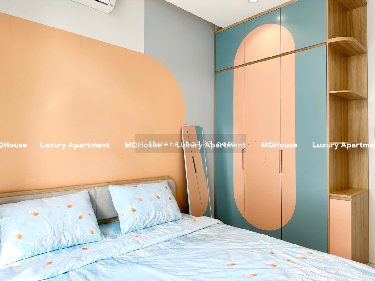 Cho Thuê Căn Hộ 1PN Ban Công Full Nội Thất Đẹp Mê Ngay Hàng Xanh