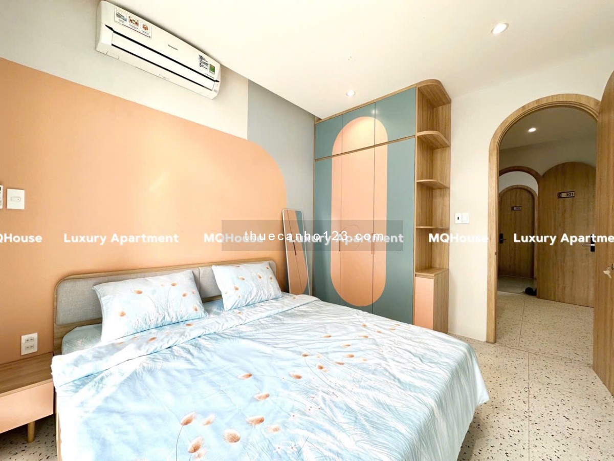 Cho Thuê Căn Hộ 1PN Ban Công Full Nội Thất Đẹp Mê Ngay Hàng Xanh