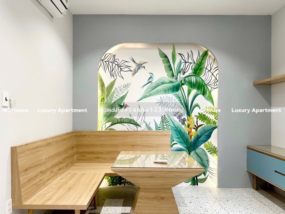 Cho Thuê Căn Hộ 1PN Ban Công Full Nội Thất Đẹp Mê Ngay Hàng Xanh