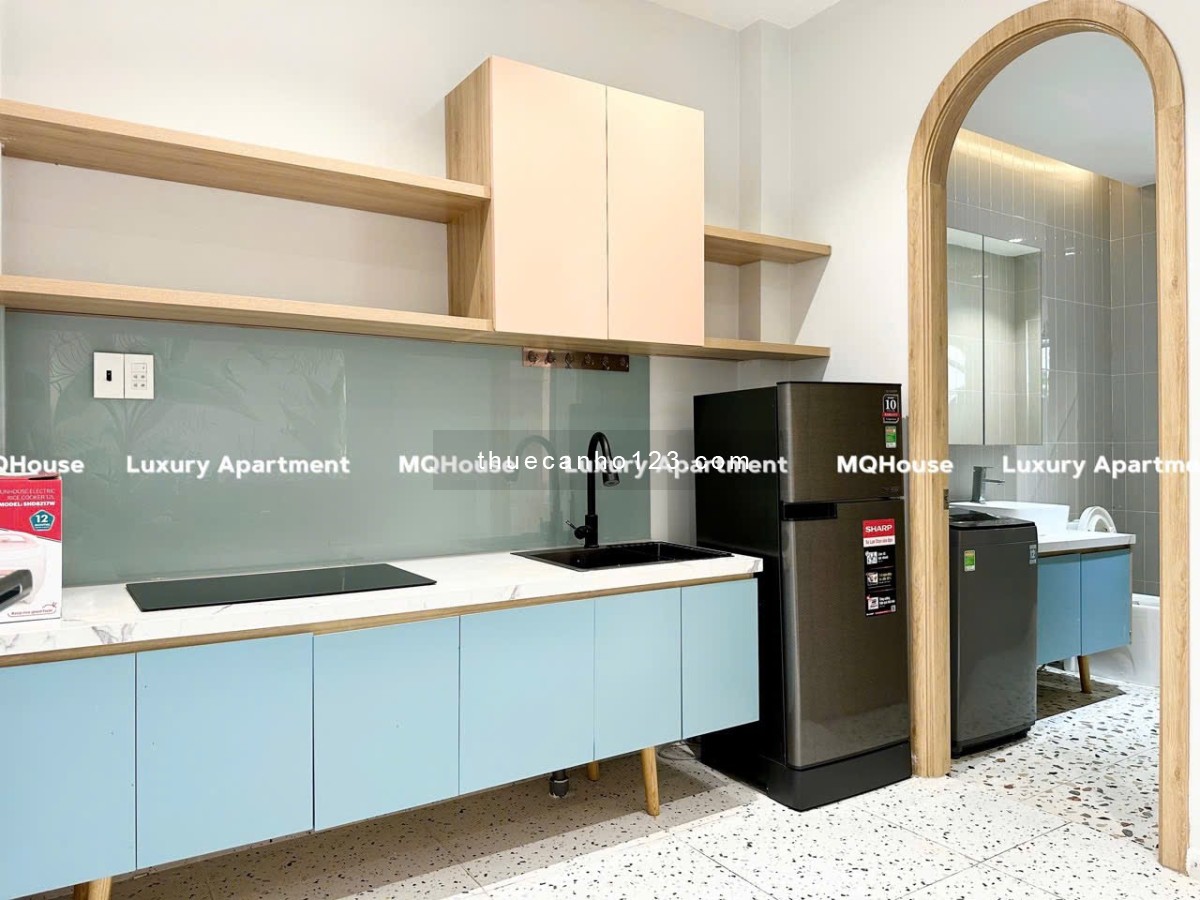 Cho Thuê Căn Hộ 1PN Ban Công Full Nội Thất Đẹp Mê Ngay Hàng Xanh