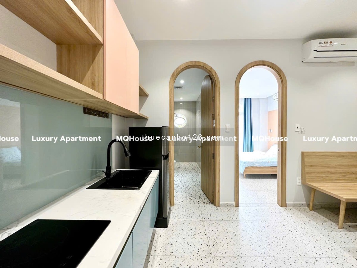 Cho Thuê Căn Hộ 1PN Ban Công Full Nội Thất Đẹp Mê Ngay Hàng Xanh