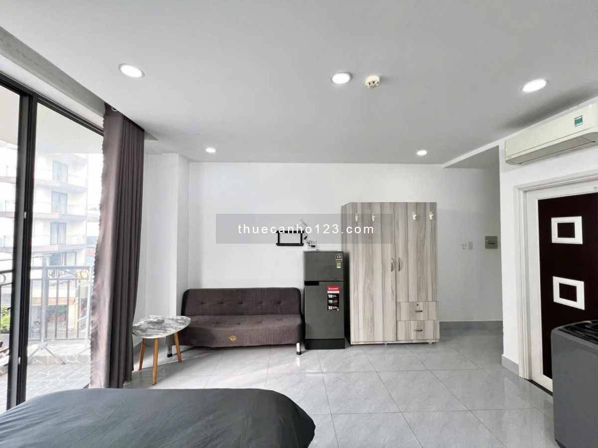 Cho thuê căn hộ studio bancol 40m2 - Nội thất đầy đủ, thang máy, an ninh - Nguyễn Văn Đậu, gần VLU