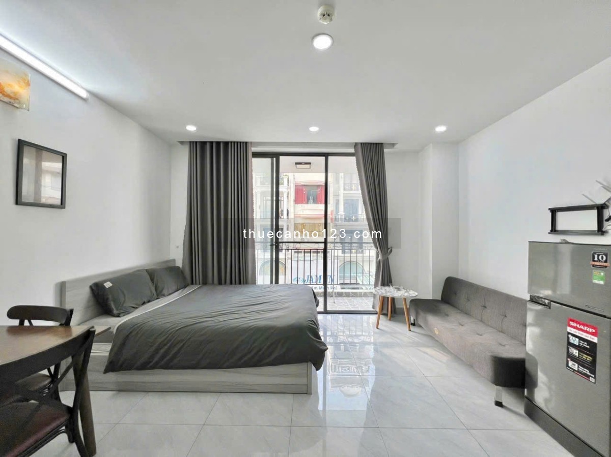 Cho thuê căn hộ studio bancol 40m2 - Nội thất đầy đủ, thang máy, an ninh - Nguyễn Văn Đậu, gần VLU