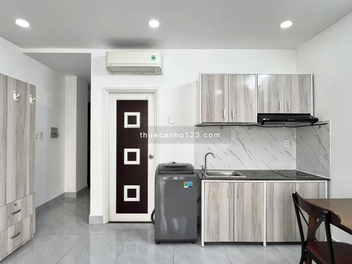 Cho thuê căn hộ studio bancol 40m2 - Nội thất đầy đủ, thang máy, an ninh - Nguyễn Văn Đậu, gần VLU