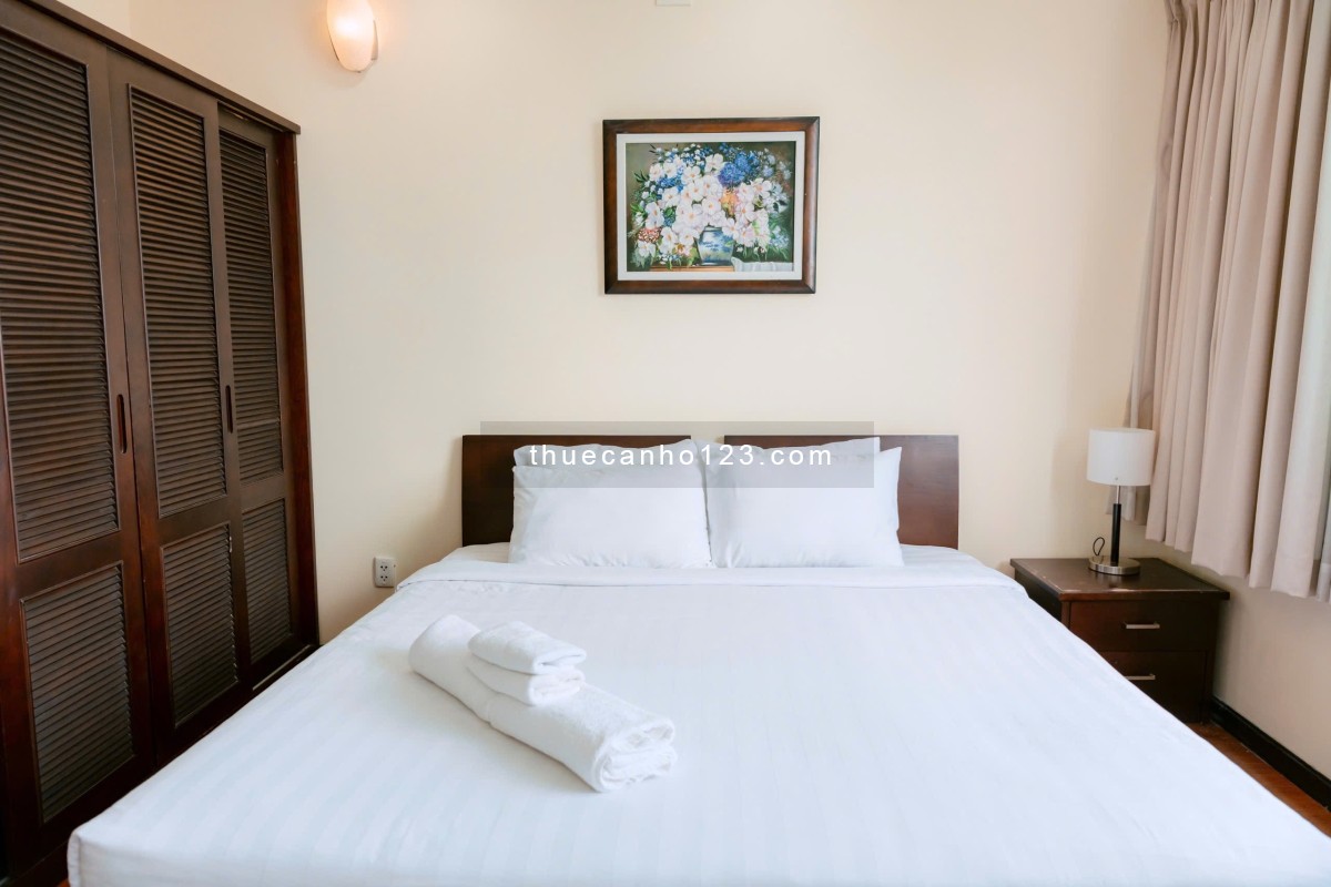 Cho thuê căn hộ mini 2 phòng ngủ nhà mặt tiền,ban công siêu thoáng, nhà mới, nội thất bóc seal 100%